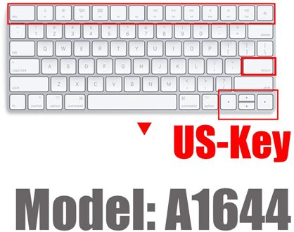 Keyboard Cover Voor Apple Imac Draadloze Bluetooth Magic Keyboard Case Siliconen Clear Eu Ons Film A1314A1644 A1843 A1243 Protector US-Key A1644