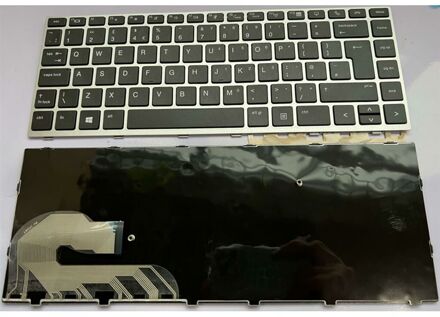keyboard for HP EliteBook 745 840 G3 G4 with frame big 'Enter' UK OEM