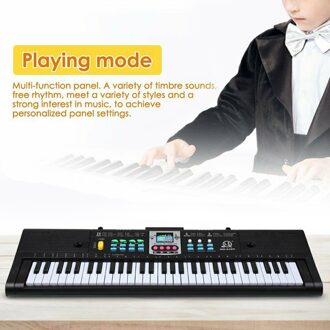 Keyboard Piano 61-Key Digitale Piano Orgel Met Microfoon Kit Voor Thuis Podium