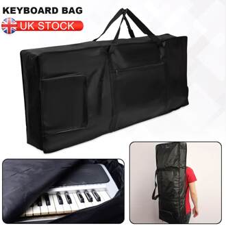 Keyboard Tas Waterdichte Dikke Gewatteerde Elektrische Piano Toetsenbord Zak 61 Key Dubbele Schouderbanden Gewatteerde Case Anti Shock