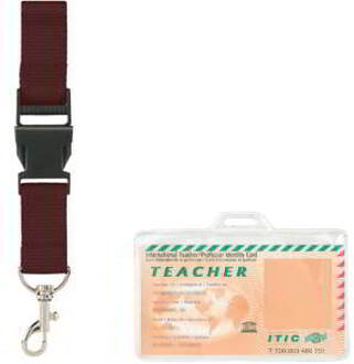 Keycord met pashouder