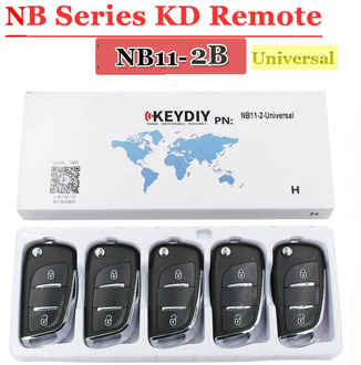 KEYDIY KD Remote NB11 Universal Multi-Functional Remote 2 Button NB Series Key for KD900 URG200 Remote Master Tool (5Pcs/Lot)