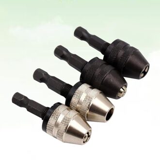 Keyless Mini Legering 3-Kaak Boorkop Boren Adapter Converter Adapter Te Houden 0.3-6.5Mm Boren converter Tool Power Hand D