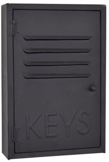 Keys Sleutelkastje - Metaal - Mat Zwart - 30x20x6,5