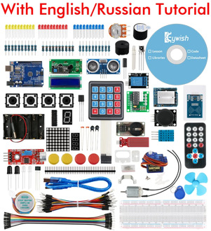 Keywish Starter Kit for Arduino UNO R3 IDE Diy Kit support Mixly,Mblock Scratch with 30 English/Russian Courses