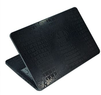 KH Laptop koolstofvezel Krokodil Slang Lederen Sticker Huid Cover Guard Protector voor MSI GE63 GE63VR 15.6 release zwart krokodil