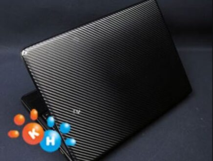 KH Laptop koolstofvezel Krokodil Slang Lederen Sticker Skin Cover Guard Protector voor Dell Inspiron 5570 G3-3579 15.6" zwart koolstofvezel