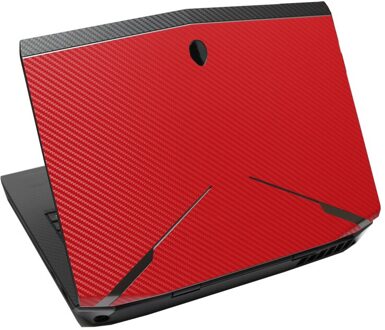 KH Laptop koolstofvezel Lederen Skin Sticker Cover voor Alienware 11 M11X R3 R2 ANW11 ALW11 11.6-inch rood koolstof