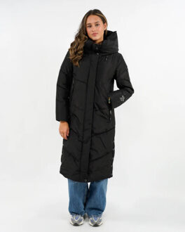 Khujo Puset matt winterjas - maat S Zwart