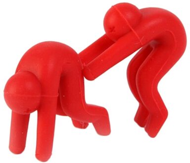 Kichen accessoires Verhogen Het Deksel Voorkomt Soeppan Overloop Siliconen Keuken Goederen Keuken Gereedschap Telefoon Houder Stand voor gadget Rood