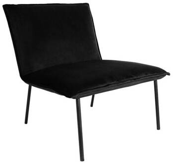 Kick Collection Kick Fauteuil Velvet Lola - Zwart