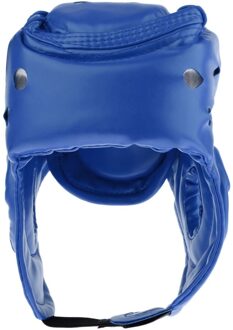Kickboksen Hoofddeksels Hoofdbeschermer Helm Bescherming Voor Kinderen Volwassen Mma Kick Boxing Sparring Sport Helmen blauw volwassen