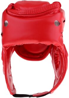 Kickboksen Hoofddeksels Hoofdbeschermer Helm Bescherming Voor Kinderen Volwassen Mma Kick Boxing Sparring Sport Helmen rood Kids
