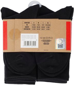 Kickers 6 PK Zwarte Sokken - M