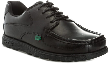 Kickers Boy's Kickers Junior Fragma Lace Shoe in Black Zwart