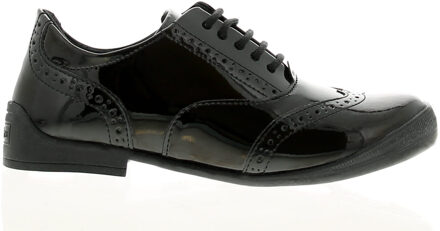 Kickers bridie brogue leren meisjes kinderschoenen zwart - EU 18 / UK 2