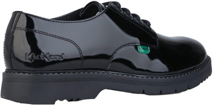 Kickers Dames/Dames Finley lakleren veterschoenen (Zwart) - EU 38 / UK 5