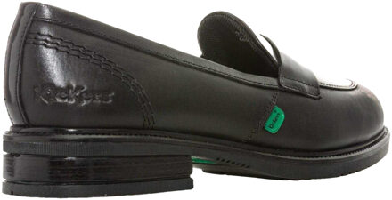 Kickers Dames/Dames Lach Leren Loafers (Zwart) - EU 37 / UK 4