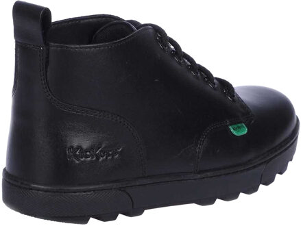 Kickers Disley lederen enkellaarsjes voor kinderen/kinderen (Zwart) - EU 38 / UK 5