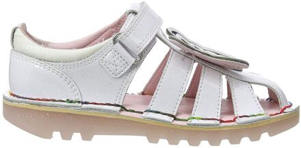 Kickers Faeries Kinderen Witte Sandalen - EU 28 / UK 10