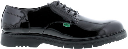 Kickers Finley lakschoenen met veters voor dames, zwart - EU 38 / UK 5