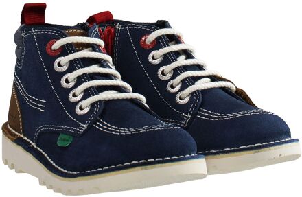 Kickers Hi Stroll Kinderen Navy Laarzen - maat Blauw