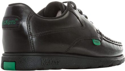 Kickers Jongens Fragma Veterschoenen (Zwart) - EU 32 / UK 13