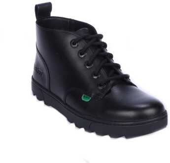 Kickers Junior Disley Hi leren jongenslaars in zwart - EU 37 / UK 4