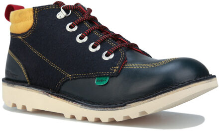 Kickers Junior Kick Hi winterlaarzen in marine voor jongens - maat Blauw