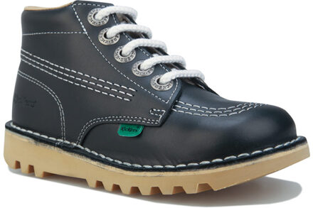 Kickers Kinder Kick Hi Core Laarzen in Navy voor jongens Blauw