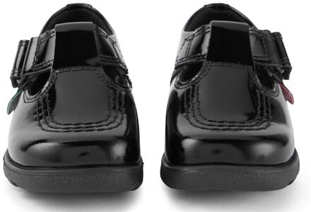 Kickers Meisjes Fragma T-Bar Schoenen Junior Moc Toe Zwart - EU 27 / UK 9