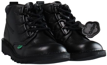 Kickers Mid Quilt Dames Zwart - EU 36 / UK 3