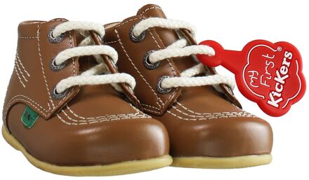 Kickers Mijn Eerste Bruine Kinderschoenen