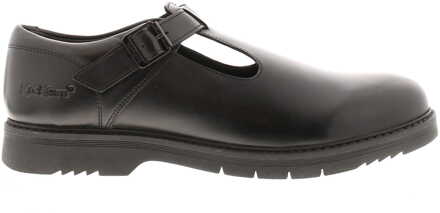 Kickers Women's Kickers Finley T Bar Shoe in Black Zwart - EU 38 / UK 5