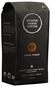 Kicking horse coffee, blend 454 horse power organic fair trade, 10 oz (284 gram)