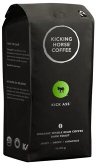 Kicking horse coffee, blend kick ass organic fair trade, 10 oz (284 gram)