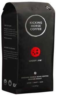 Kicking horse coffee, blend lucky jim organic fair trade, 10 oz (284 gram)