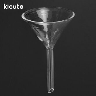 Kicute 1 St Beste 60mm Transparant Glas Driehoek Trechter Lab Glaswerk Laboraotry Chemie Educatief Briefpapier