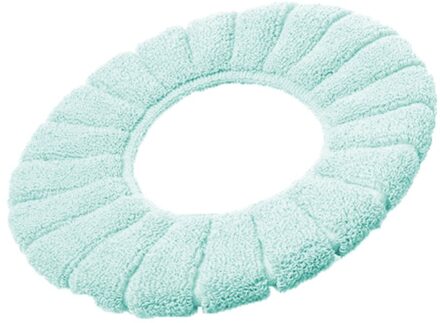 Kid/Adult Bathroom Filling Soft Thickened Seat Pads Washable Warmer Toilet Mat Cover Winter Universal Toilet Pad O-ring groen