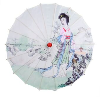 Kid Art Paraplu Chinese Paraplu Klassieke Stijl Decoratieve Paraplu Olie Papier Geschilderd Parasol Decoratieve Paraplu A5
