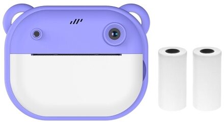 Kid Camera Children 1080P Digital Camera Thermal Print with 2.4Inch IPS Screen Photo Selfie Video Auto Focus with 2 Rolls Print Paper