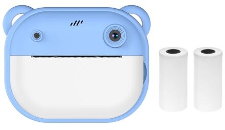 Kid Camera Children 1080P Digital Camera Thermal Print with 2.4Inch IPS Screen Photo Selfie Video Auto Focus with 2 Rolls Print Paper