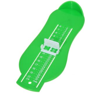 Kid Infant Voet Maatregel Gauge Ruler Tool Baby Schoen Peuter Baby Schoenen Fittings Gauge Voet Maatregel Schoenen Maat Meten groen