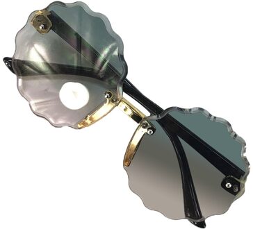 Kid Meisjes Jongens Zonnebril Lichtgewicht Zon Bescherming UV400 Ronde Bloem Gradient Eyewear F