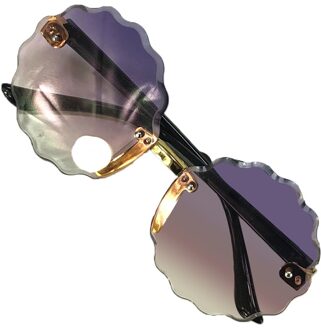 Kid Meisjes Jongens Zonnebril Lichtgewicht Zon Bescherming UV400 Ronde Bloem Gradient Eyewear