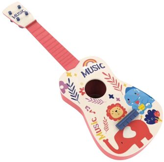 Kid Mini Ukulele Gitaar Muziekinstrumenten Speelgoed Kinderen School Play Game Muziek Rente Ontwikkeling Speelgoed roze