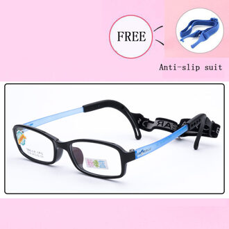 Kid Optische Brilmonturen Jongen Meisje Bijziendheid Brillen Kind Brilmontuur Student Vierkante Brillen Sport slip hoofdband G1077-25 C2