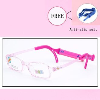 Kid Optische Brilmonturen Jongen Meisje Bijziendheid Brillen Kind Brilmontuur Student Vierkante Brillen Sport slip hoofdband G1077-25 C3
