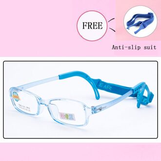 Kid Optische Brilmonturen Jongen Meisje Bijziendheid Brillen Kind Brilmontuur Student Vierkante Brillen Sport slip hoofdband G1077-25 C4