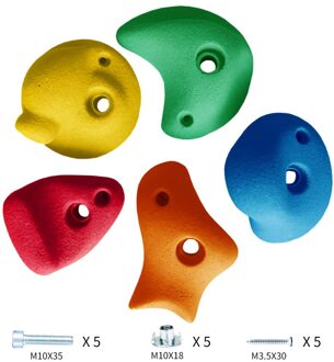 Kid 'S Rock Klimmen Sport Outdoor Recreatie Faciliteiten Klimmen Houdt Professionele Klimmen Muur Steen mengen kleur